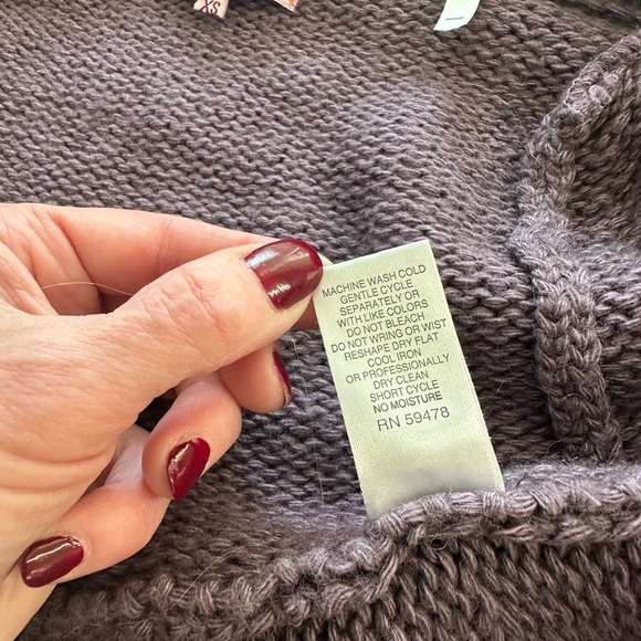 Made in Italy Wool blend Purple Knit Sweater XS - Picture 12 of 12